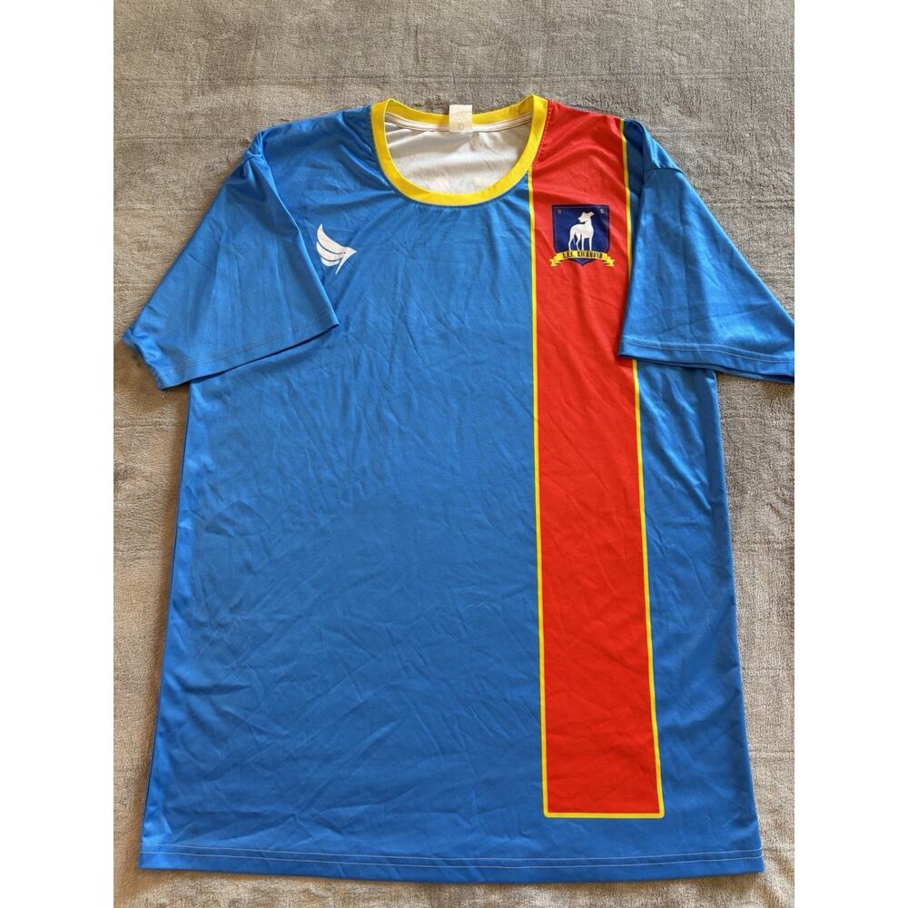 Roy Kent AFC Richmond Jersey L Blue Red Kit Soccer
